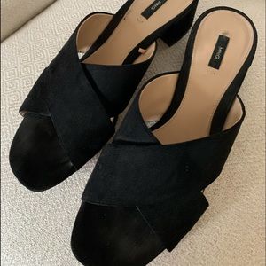 Mango brand suede slip ons, purchased in Barcelona